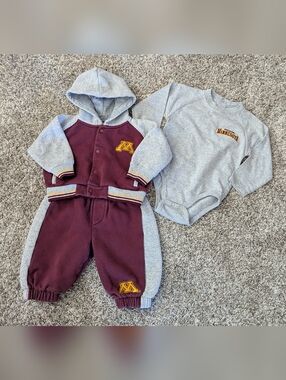 Vintage! University of Minnesota Baby Varsity Set, 6-9m